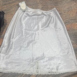 Vintage Christian Dior White Satin Women's Slip